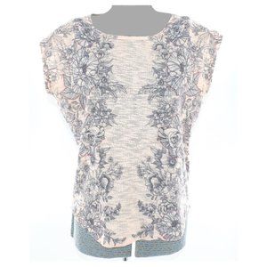 Ginger G Floral Printed Knit Top M